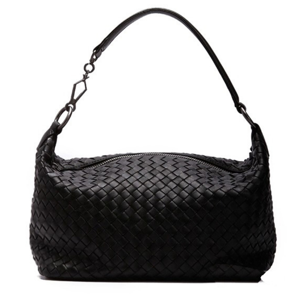 Woven Leather Hobo